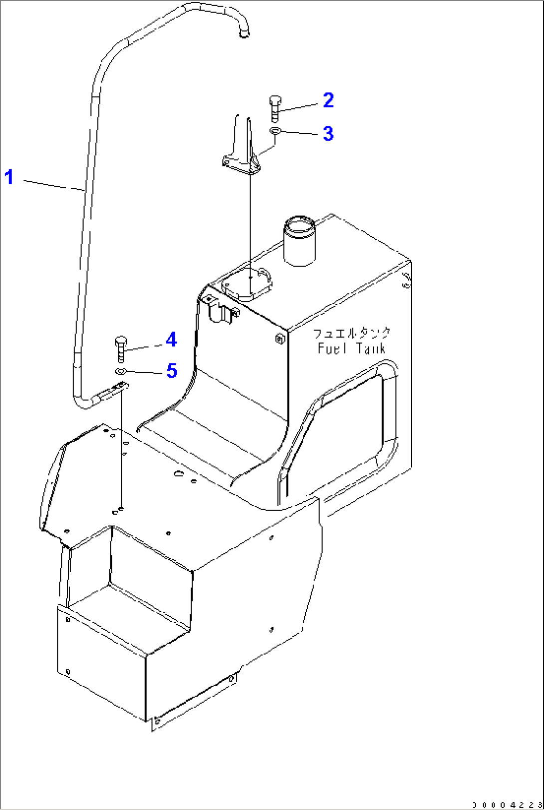 HAND RAIL (YELLOW)(#20001-)