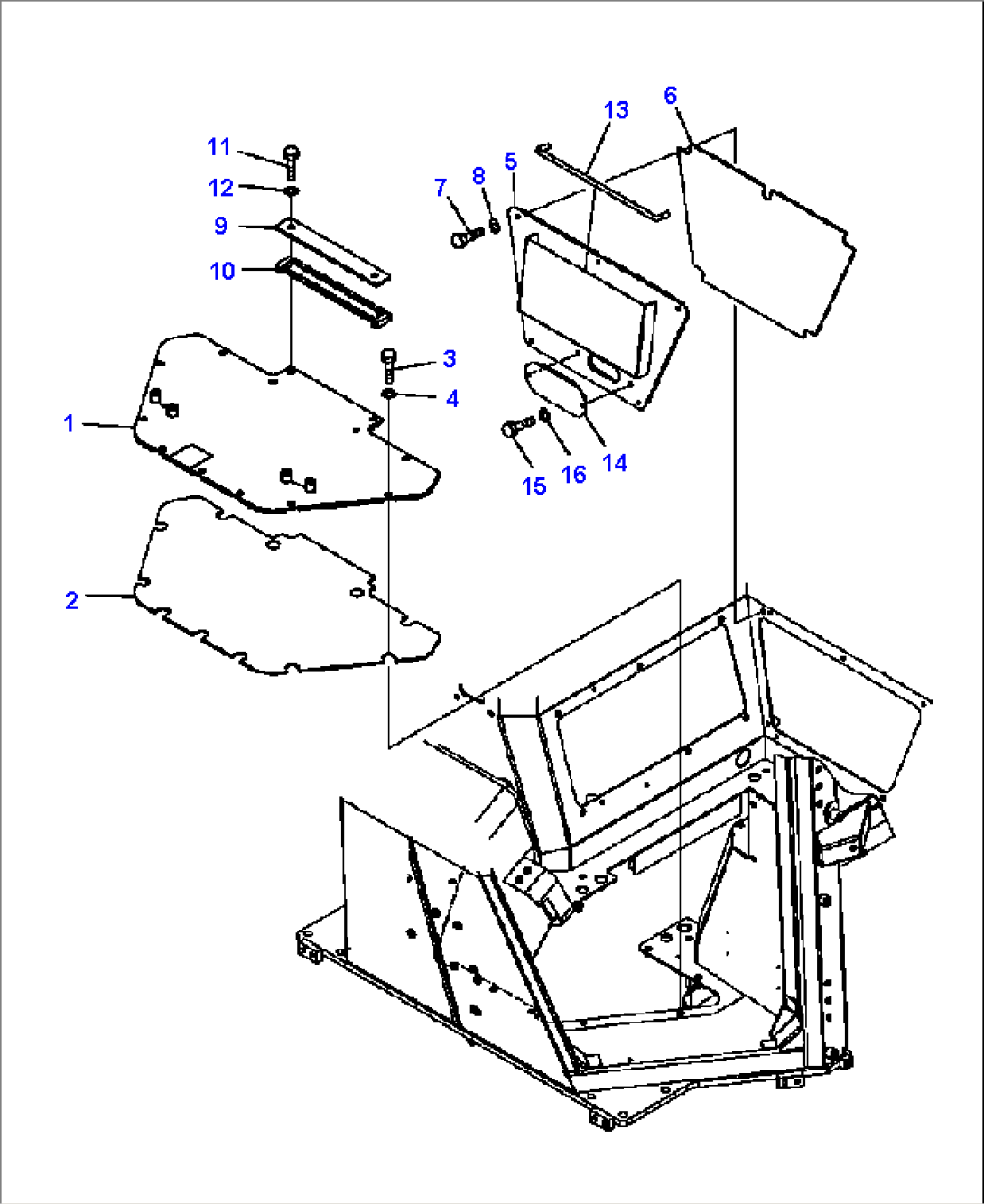K0210-51A0 CAB FLOOR COVER (#B10552-)