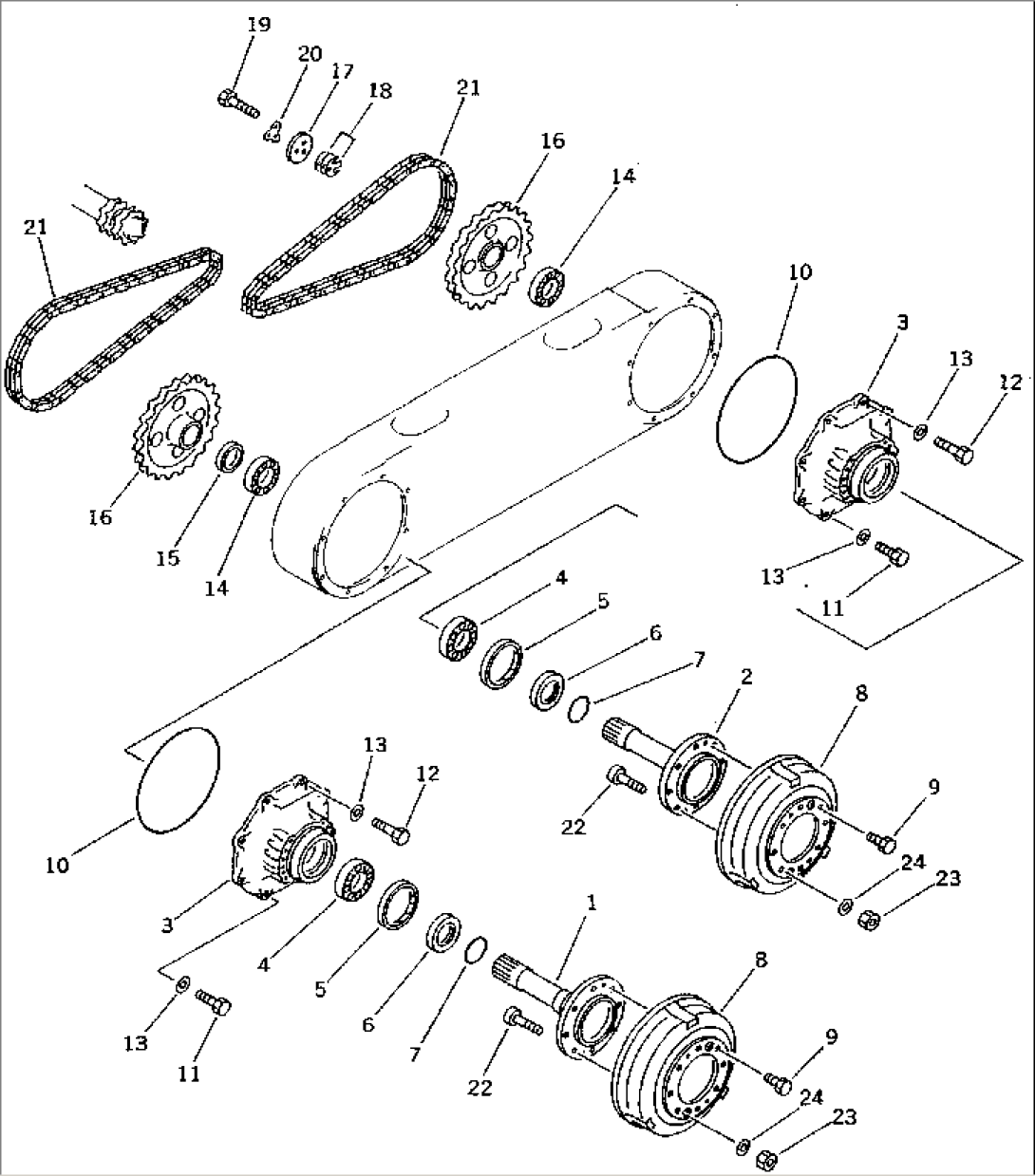 TANDEM DRIVE GEAR AND CHAIN(#1001-1414)