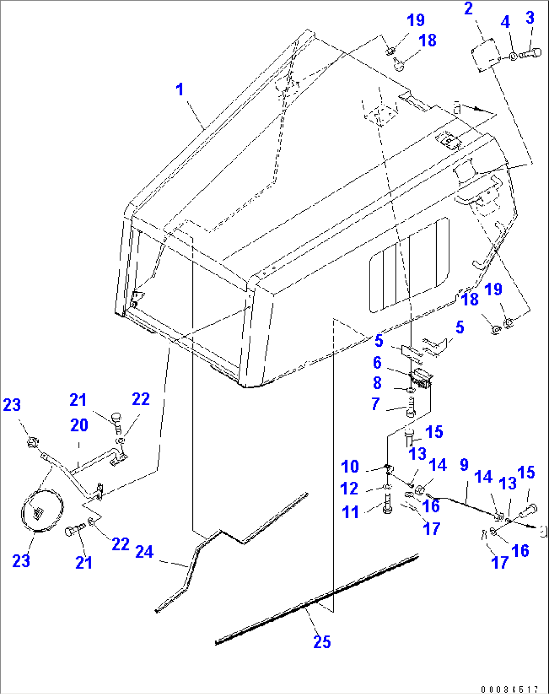 ENGINE HOOD SUB ASS