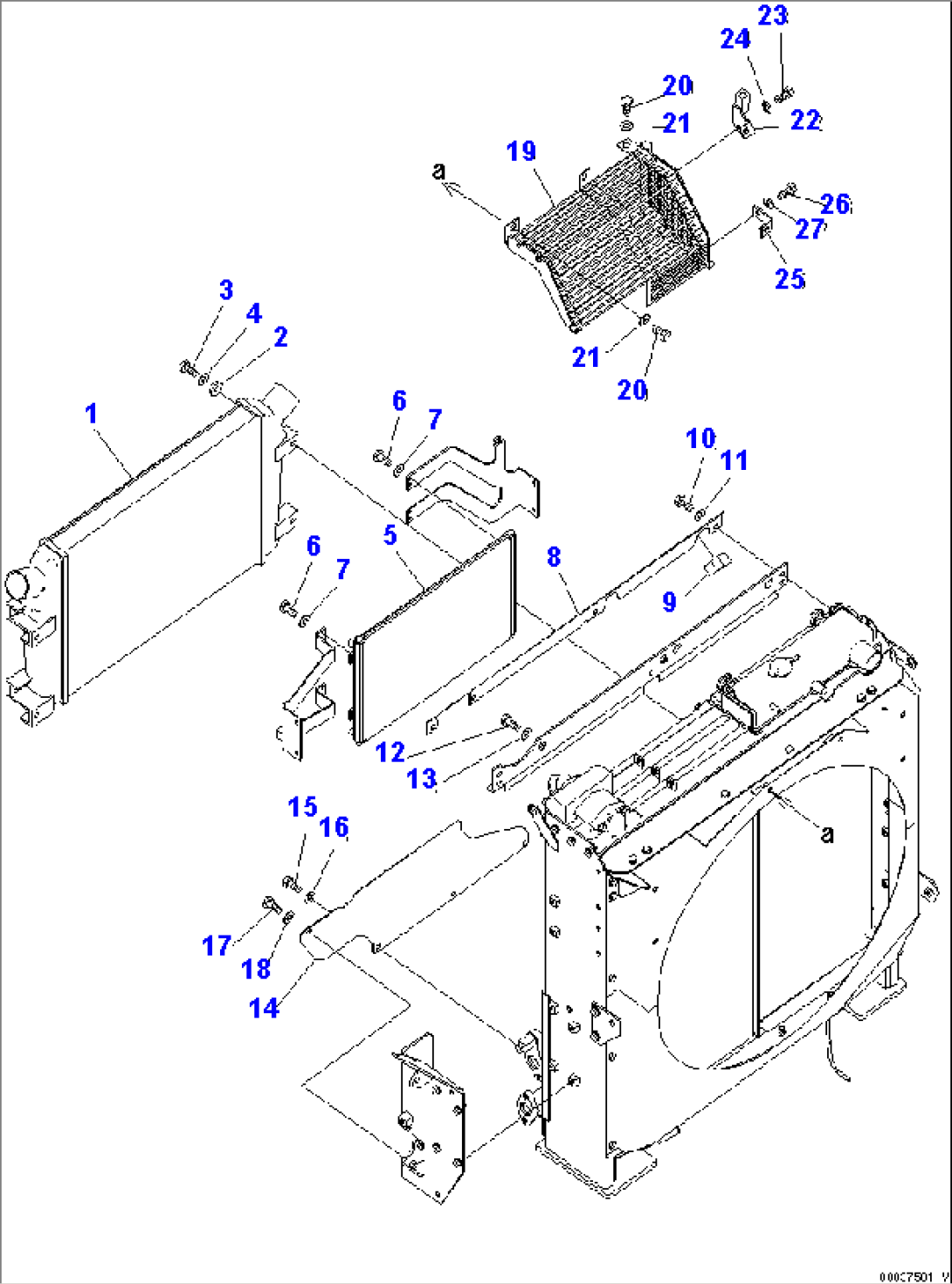 COOLING (AFTER COOLER AND CONDENSER)(#60001-)