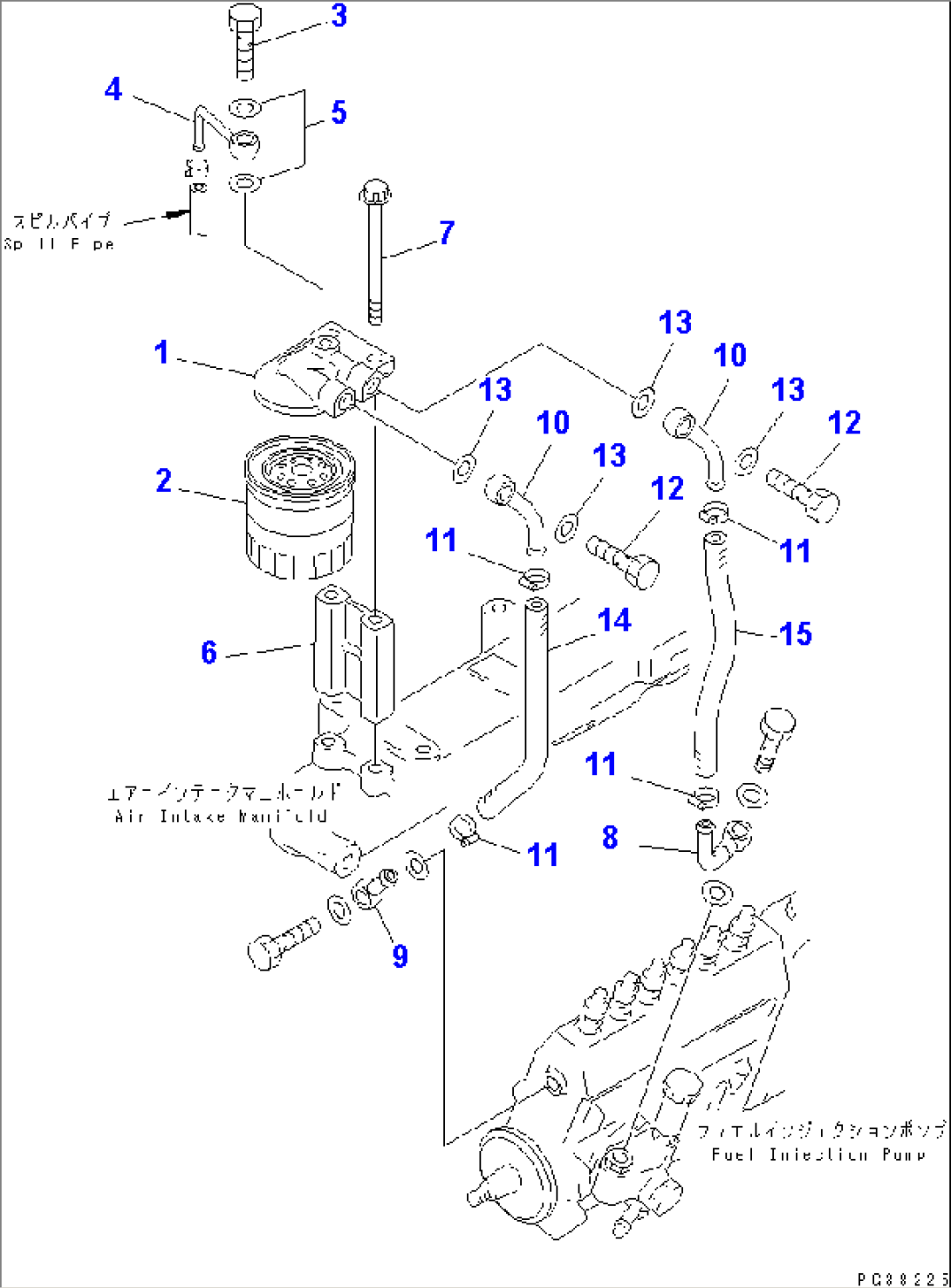 FUEL FILTER (FOR 15A ALTERNATOR)