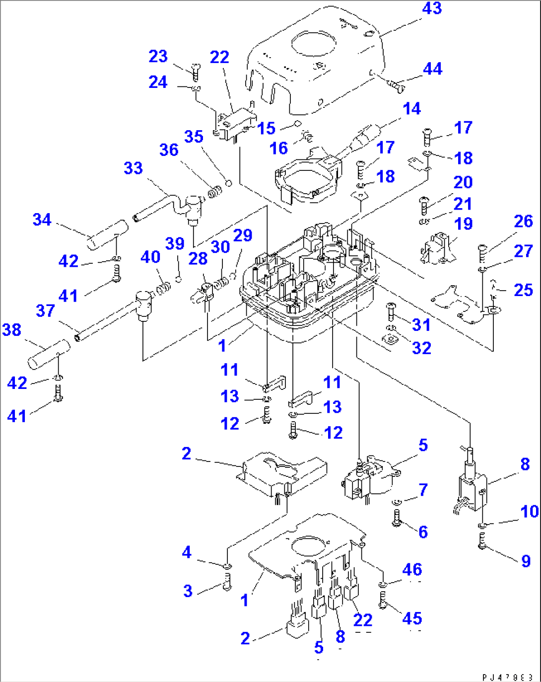 TRANSMISSION CONTROL SWITCH(#50001-)