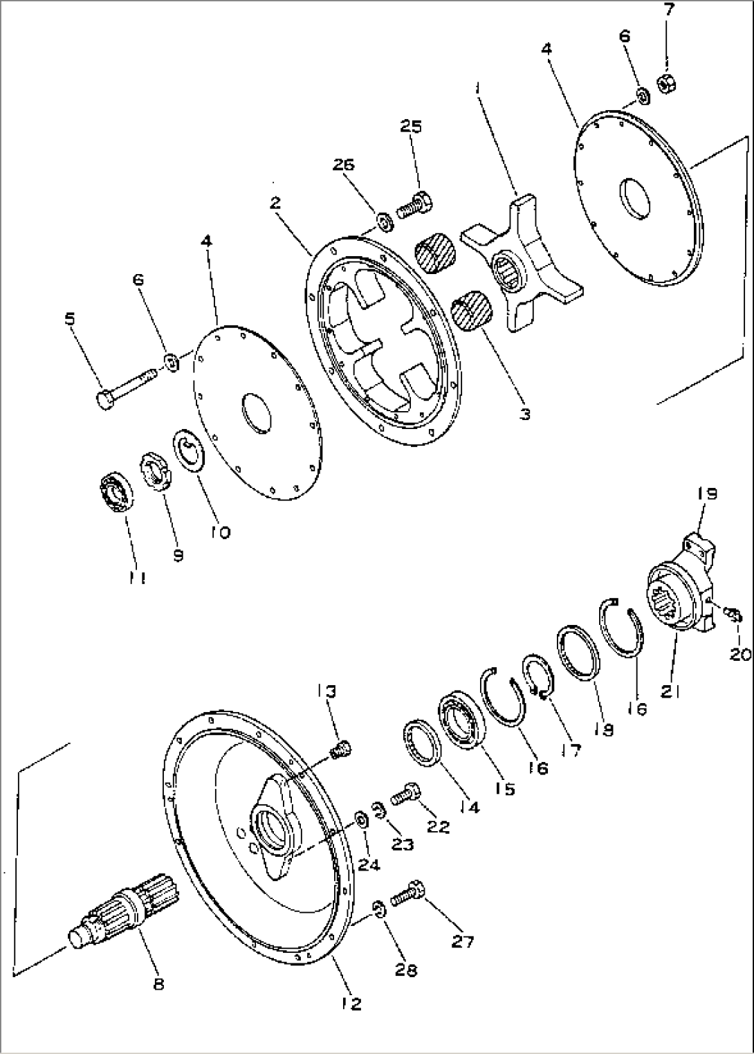 ENGINE OUTPUT SHAFT(#2001-)