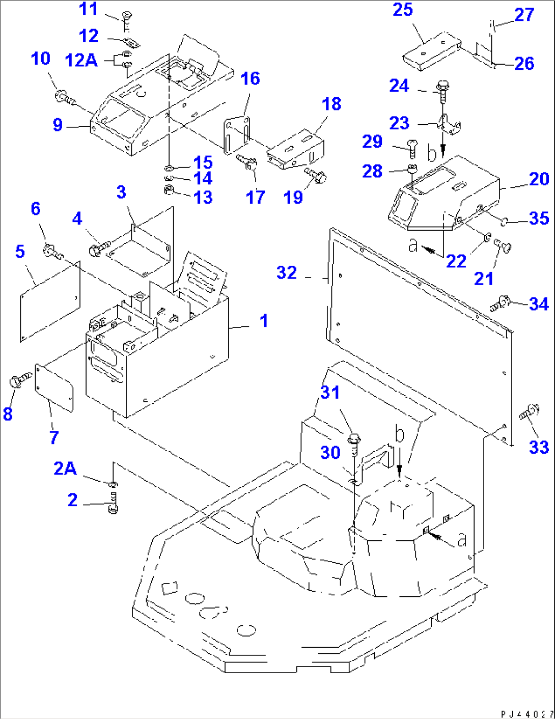 CONSOLE BOX (WITH AIR CONDITIONER OR CAR HEATER)(#20001-)