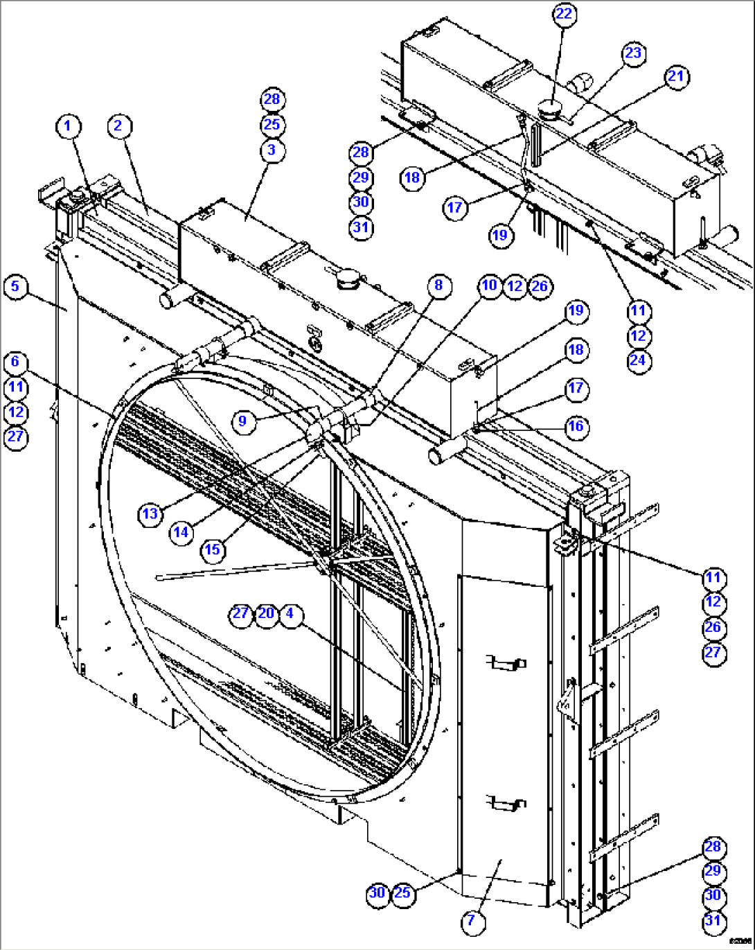 RADIATOR & SHROUD ASSEMBLY PC2866