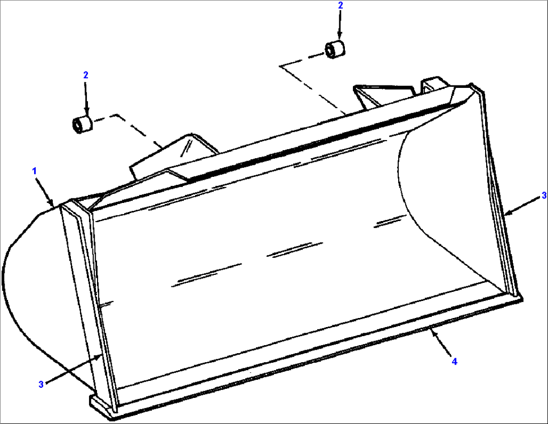 TOOL CARRIER BUCKET 2.125 CU. YD. (510C & 515C/515CH)