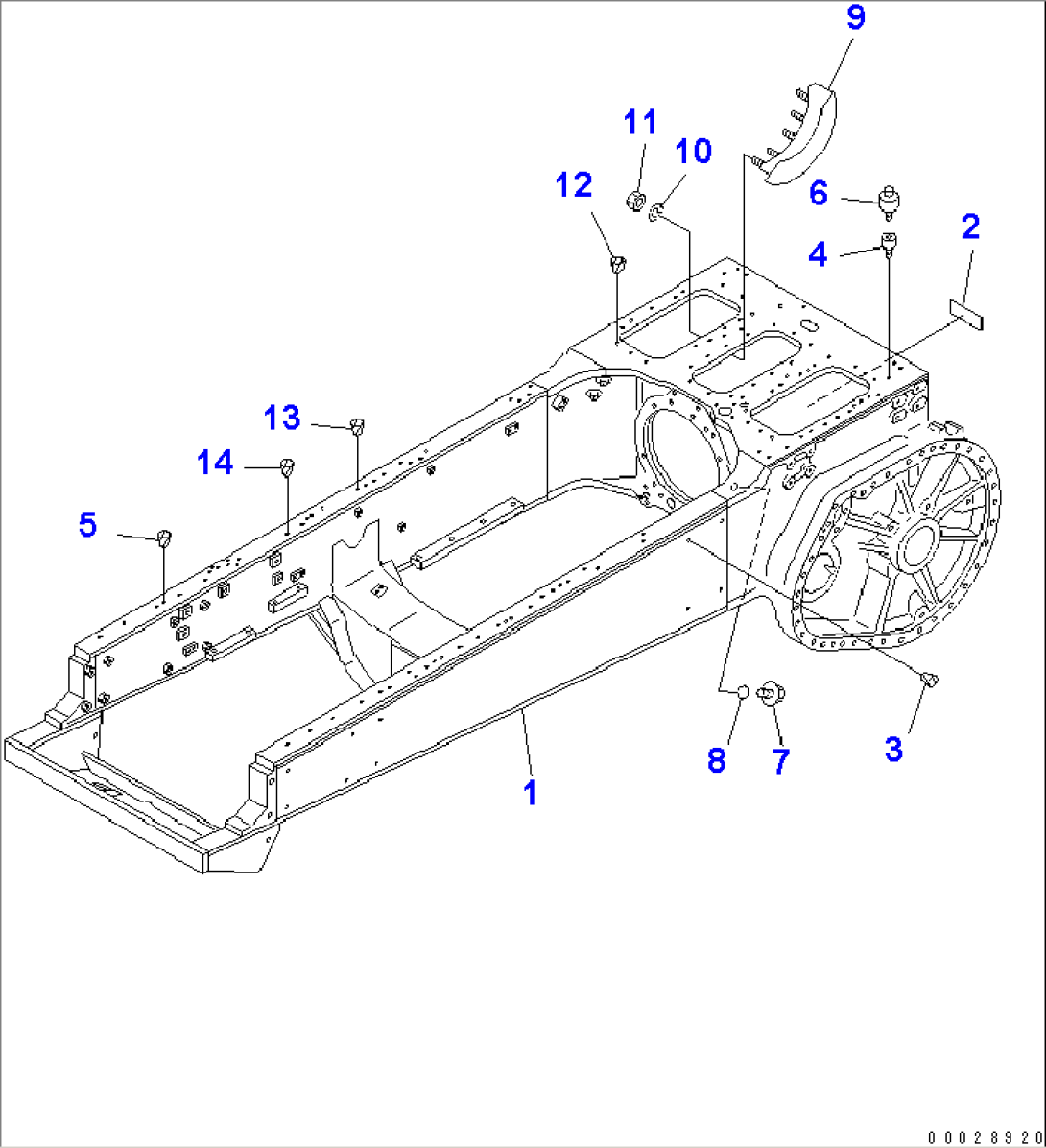 STEERING CASE AND MAIN FRAME (FOR SAUDI ARABIA)