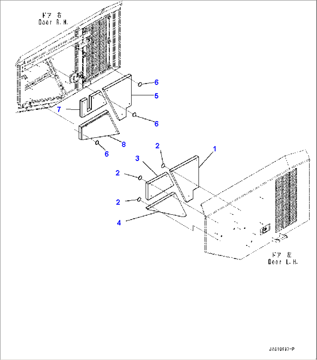 Engine Hood, Door (#80001-)
