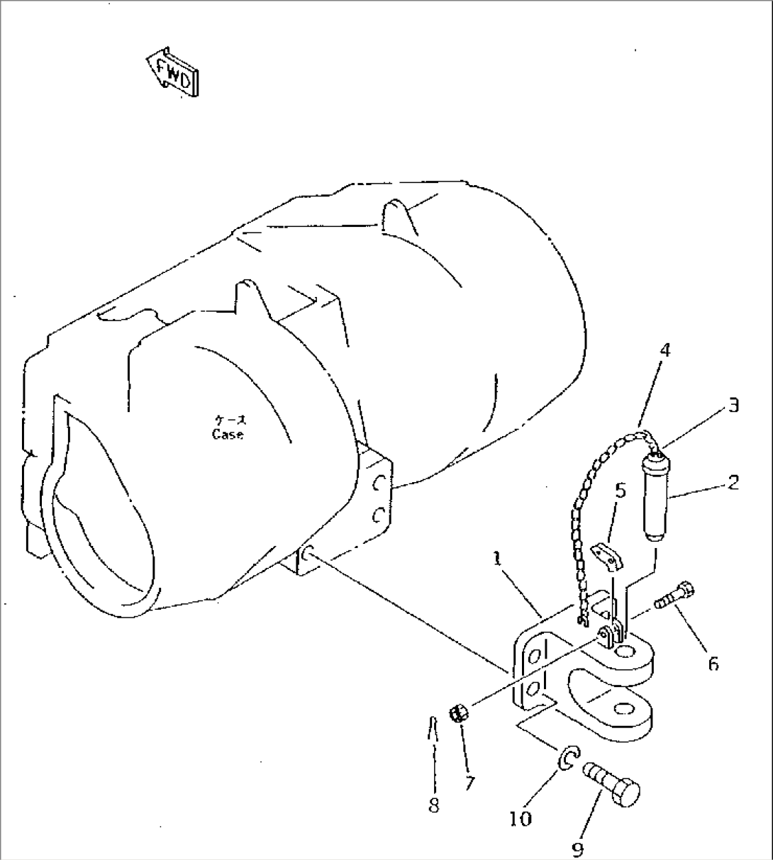 DRAWBAR (FOR TOWING WINCH)