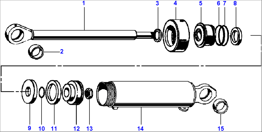 FIG. H0410-01A4 CYLINDER - OUTRIGGER