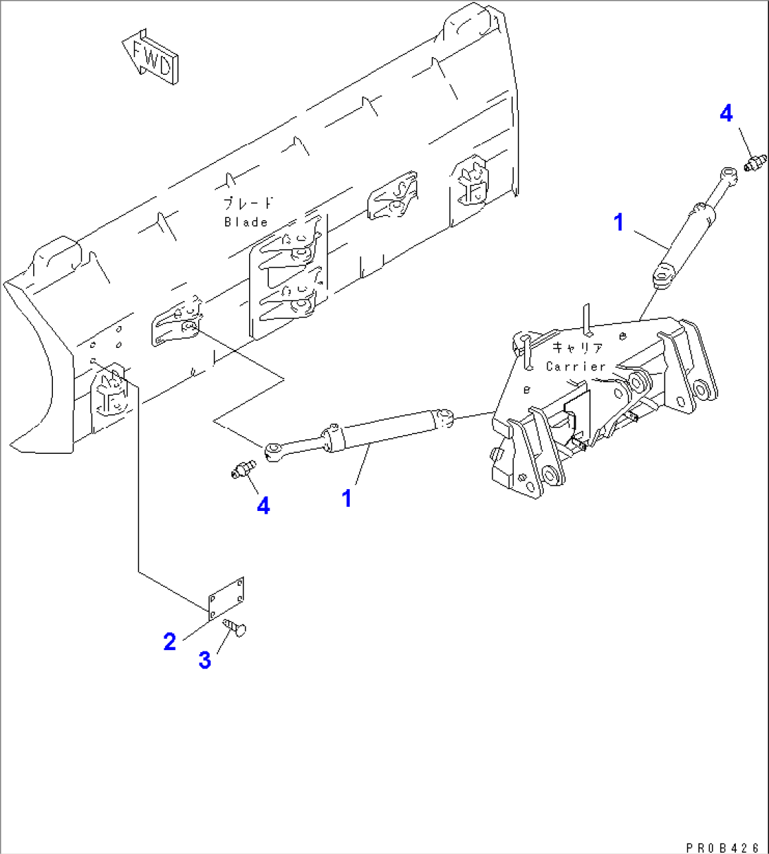 P.A.P. (NAME PLATE AND ANGLE CYLINDER)