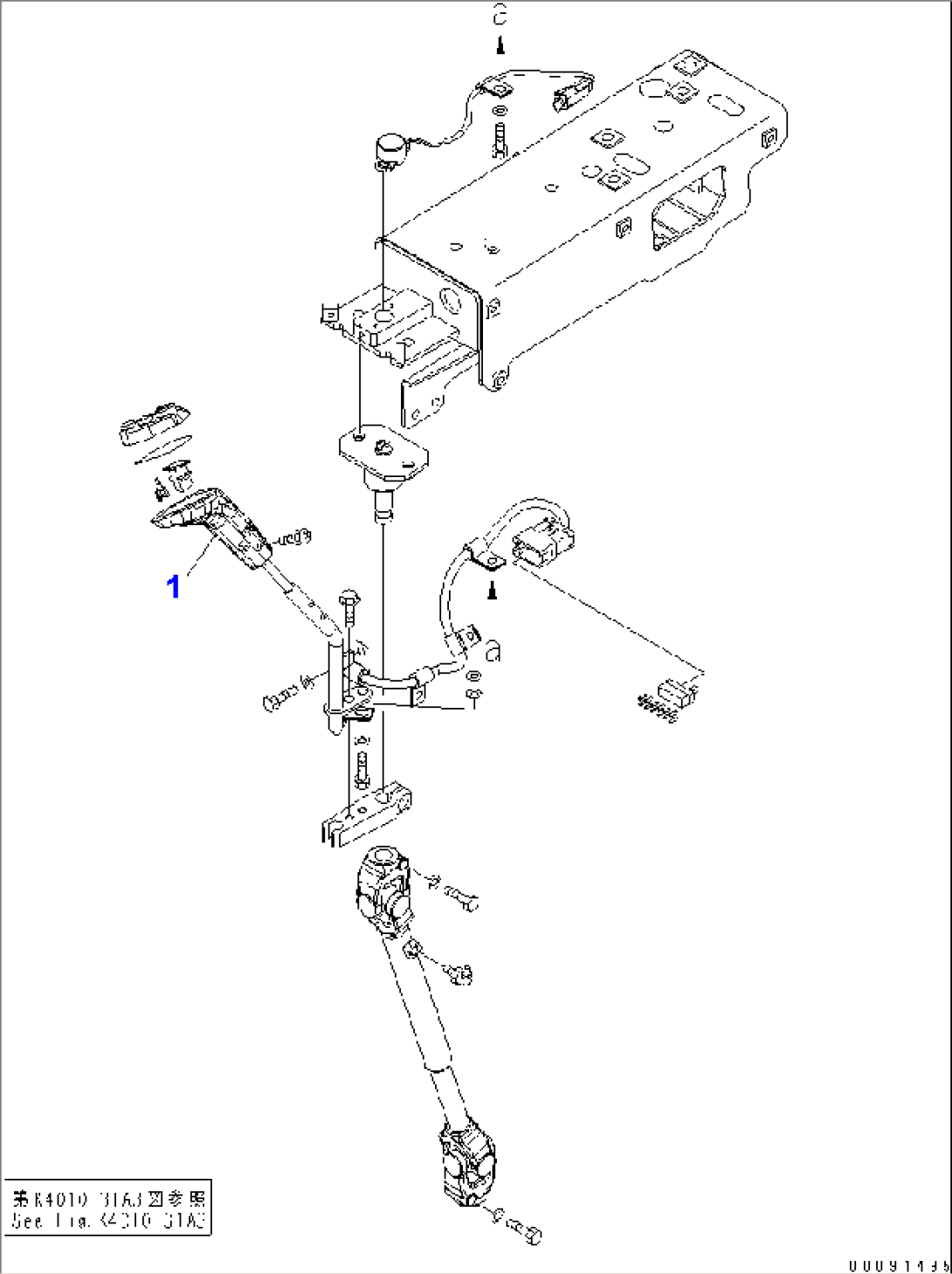 OPERATOR AREA (AJSS KNOB) (TRAINER SEAT)(#50079-)