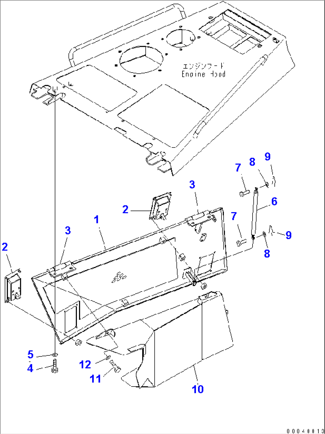 ENGINE SIDE COVER (R.H.)(#11001-)