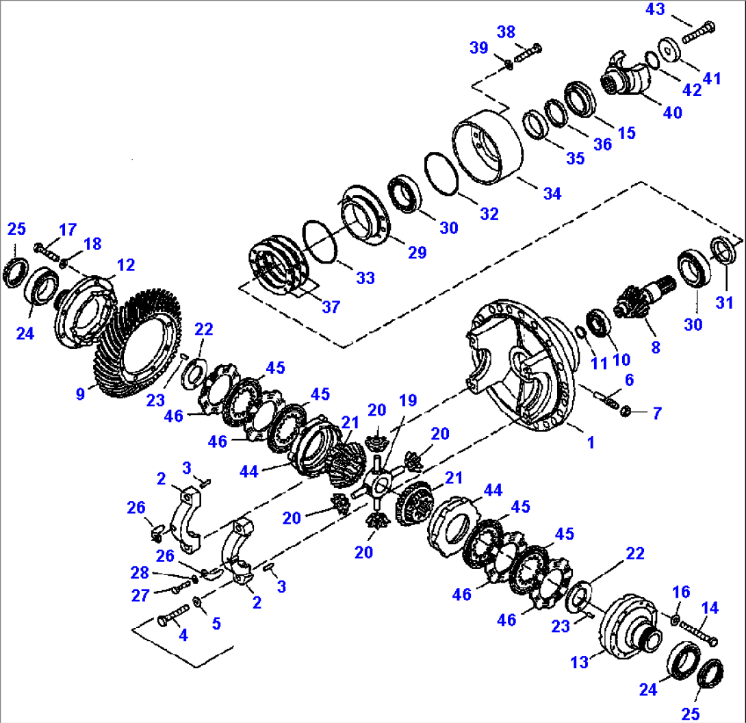 FIG. F4500-04A0 REAR AXLE - LIMITED SLIP DIFFERENTIAL