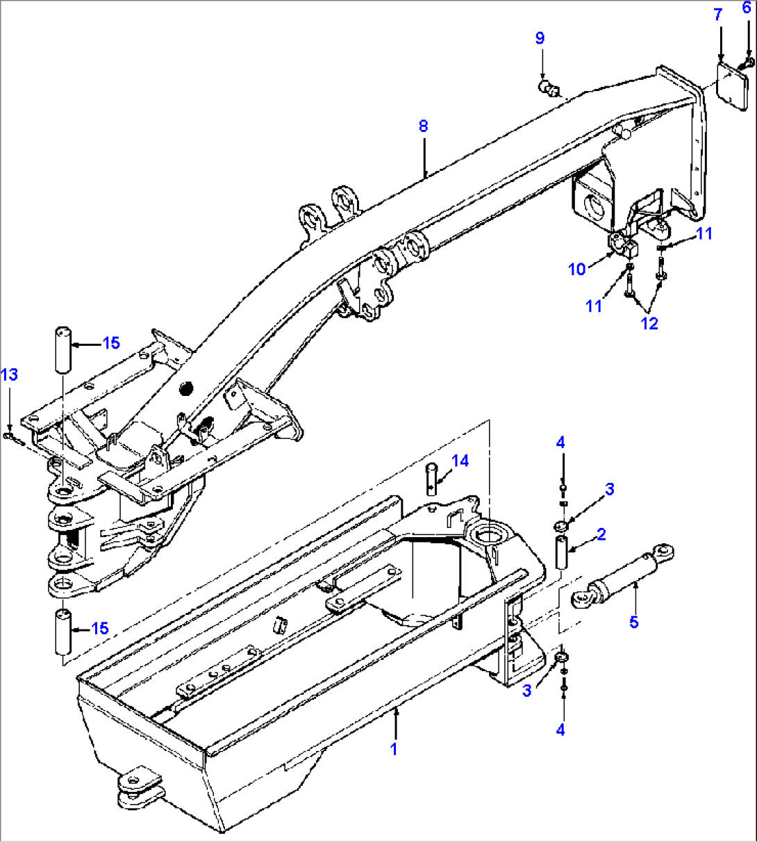 MAIN FRAME R.H. & L.H. 90ø BLADE SUSPENSION - 650A/AW-2B