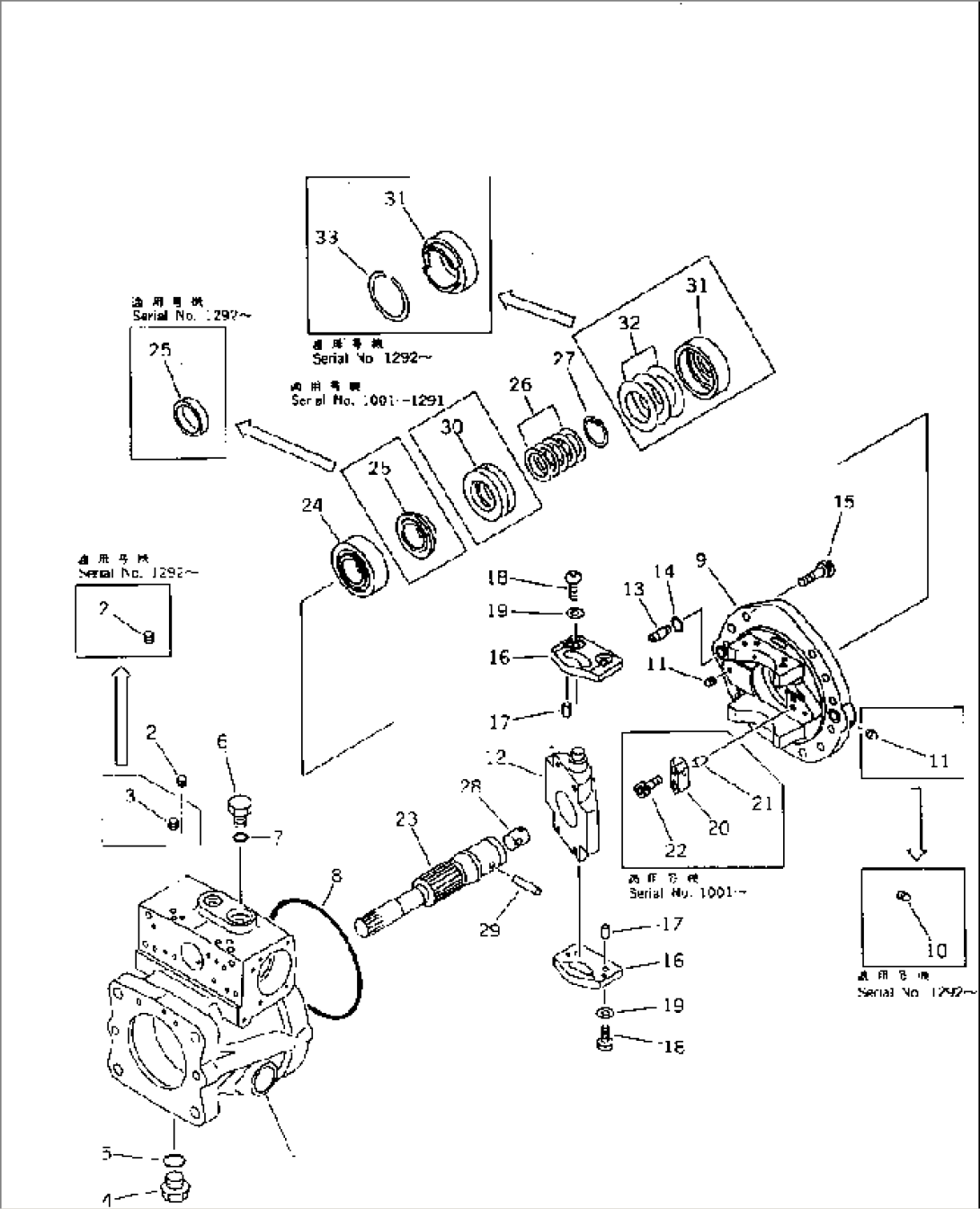 HYDRAULIC PUMP¤ REAR (5/6)