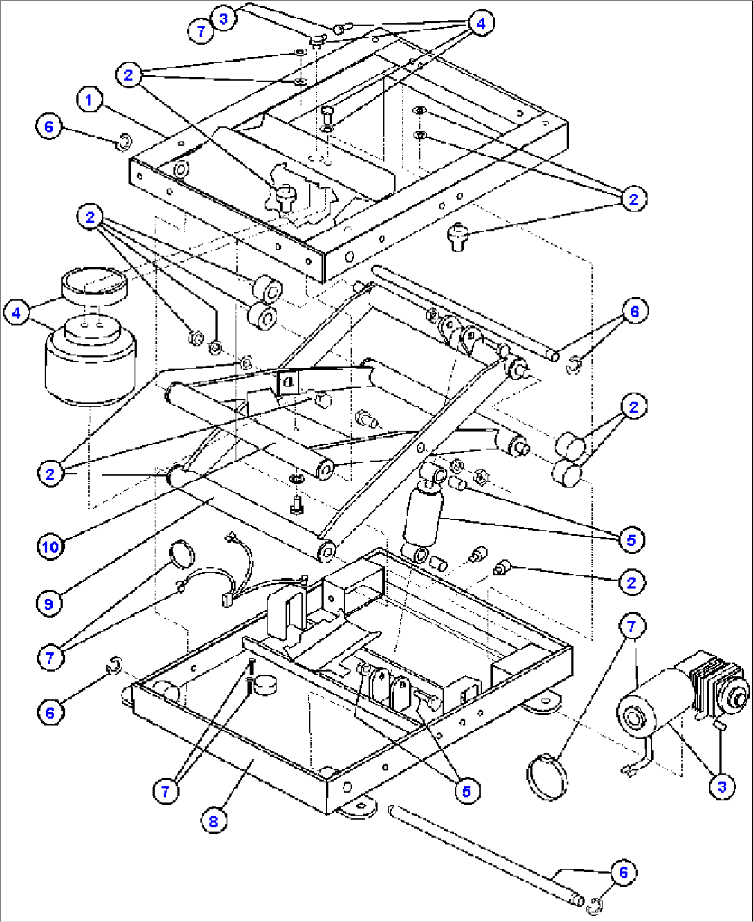SEAT SUSPENSION ASSEMBLY (VE8864)
