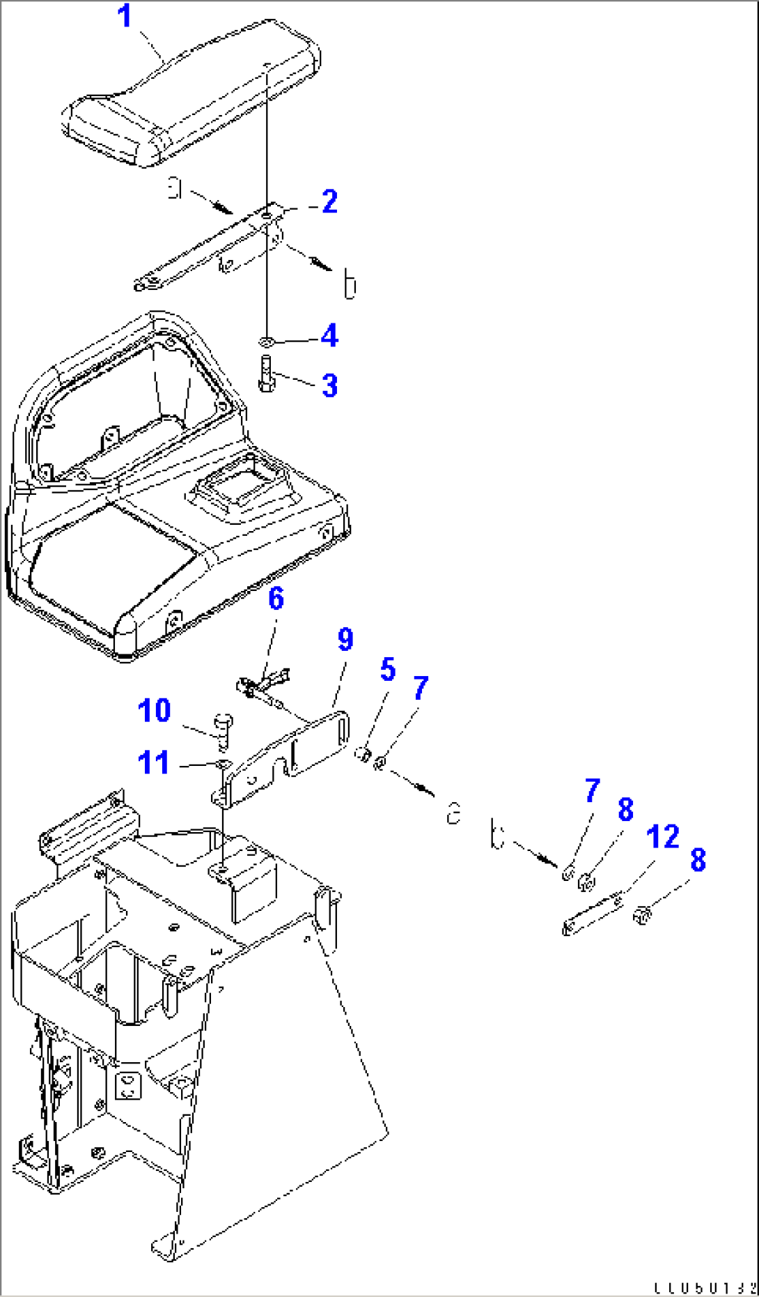 LOADER CONTROL (ARM REST)(#85001-)