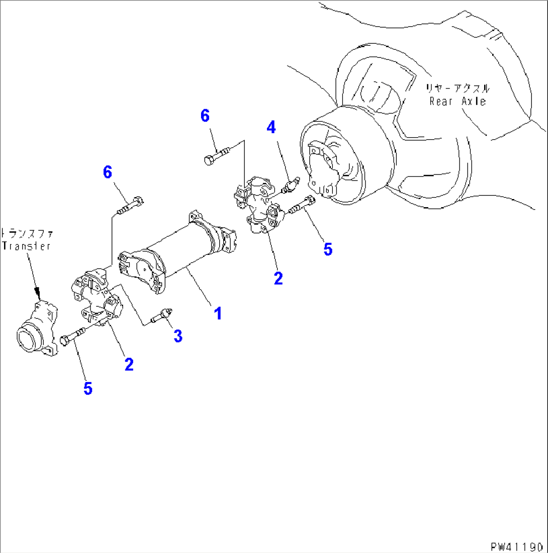 REAR AXLE (DRIVE SHAFT) (-40ßC SPEC.)(#52406-)