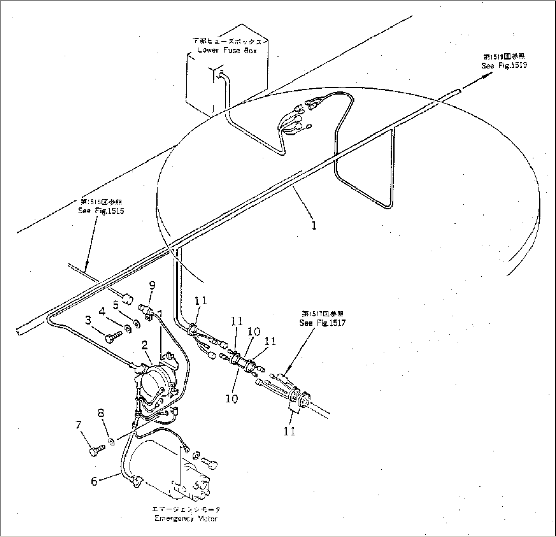 ELECTRICAL SYSTEM (EMERGENCY STEERING LINE)