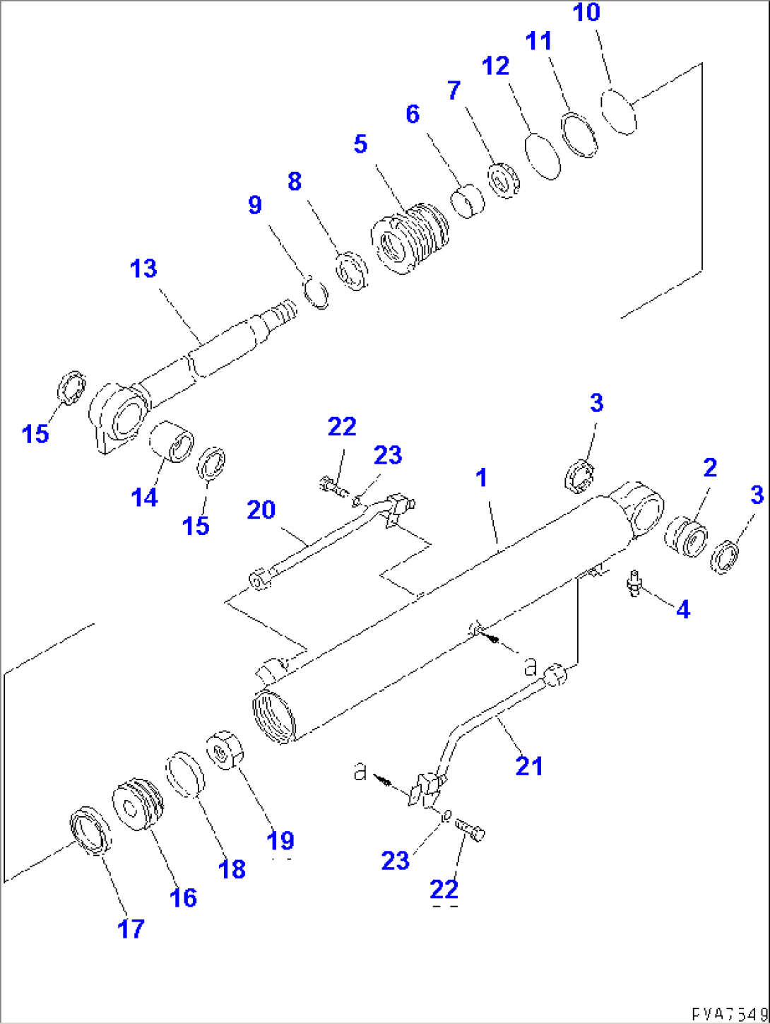 BOOM CYLINDER (INNNER PARTS)(#4483-)
