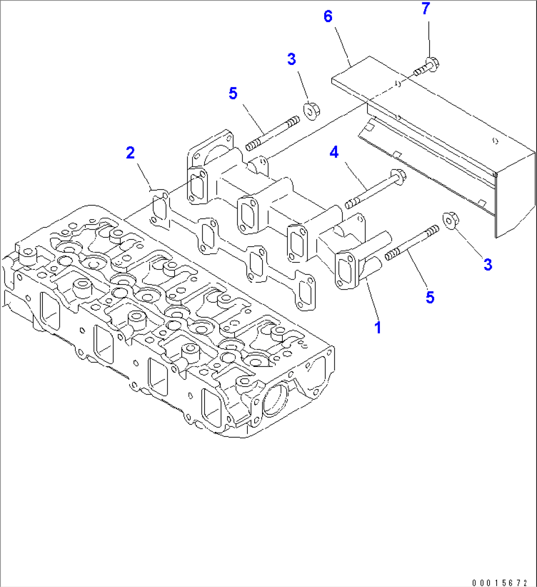 EXHAUST MANIFOLD(#00648-)