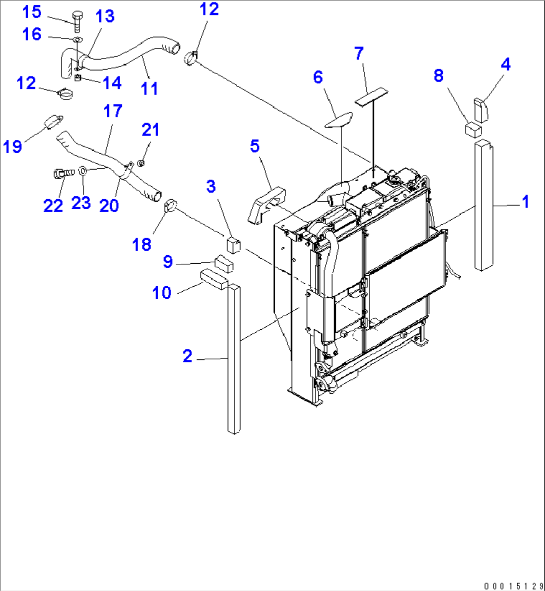 COOLING (SHEET AND RADIATOR PIPING)(#10001-11000)