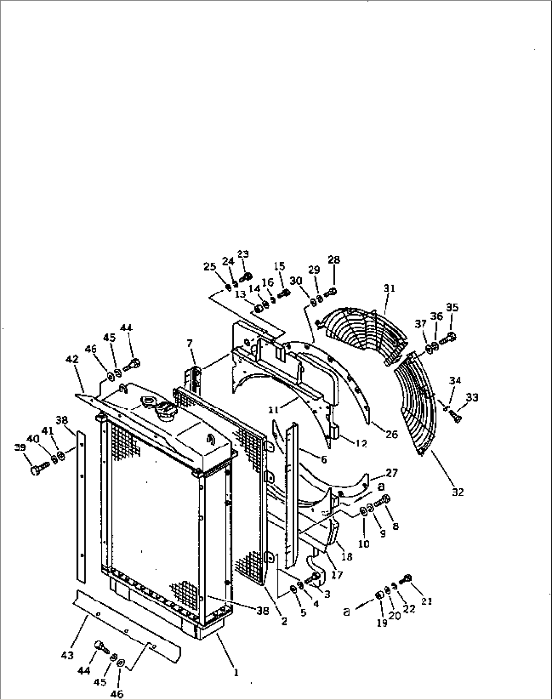 RADIATOR COVER (NOISE SUPPRESSION FOR EC)(#80338-)