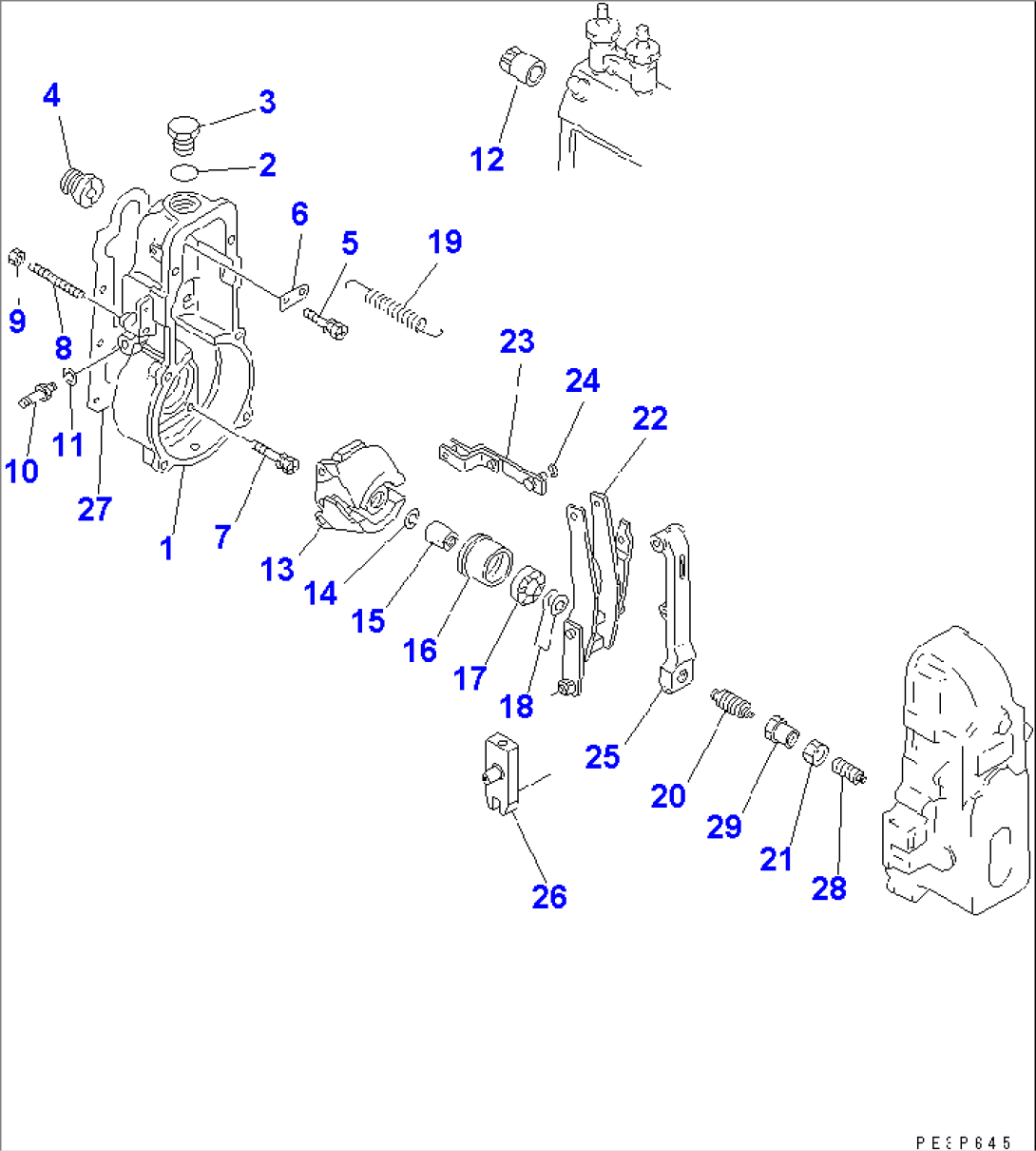 FUEL INJECTION PUMP (GOVERNOR) (1/2)(#14360-23242)