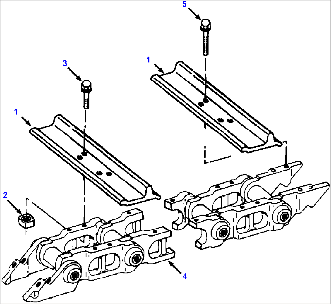 LUBRICATED TRACK SYSTEM - WITH GROUSER SHOES LOW GROUND PRESSURE