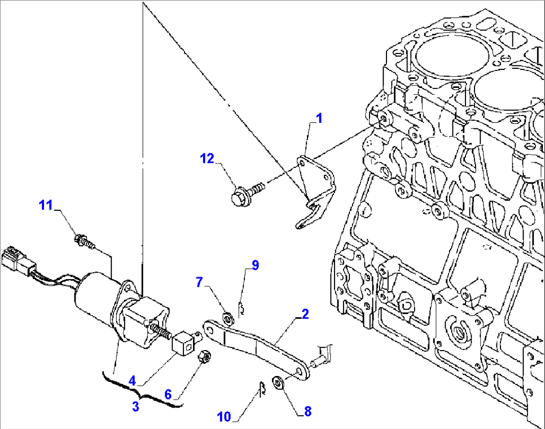 FIG. A0621-04A0 ENGINE STOP SOLENOID