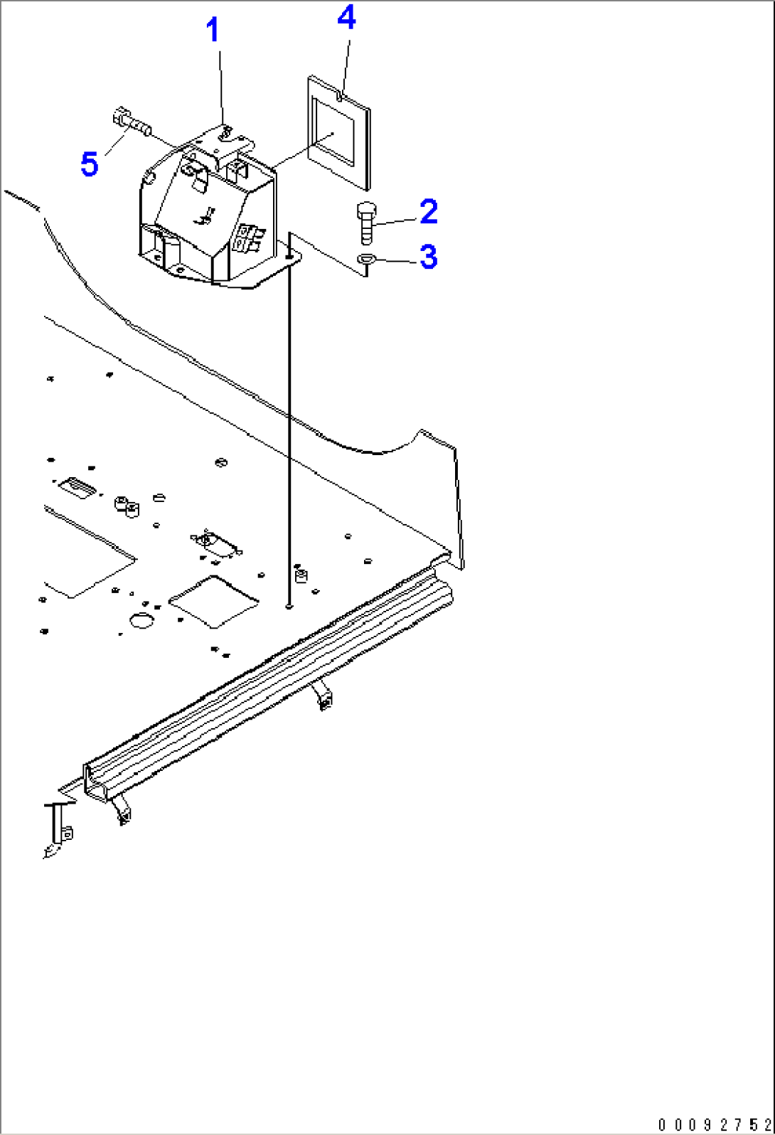 FLOOR (CONSOLE BOX) (L.H.) (WITHOUT AIR CONDITIONER)