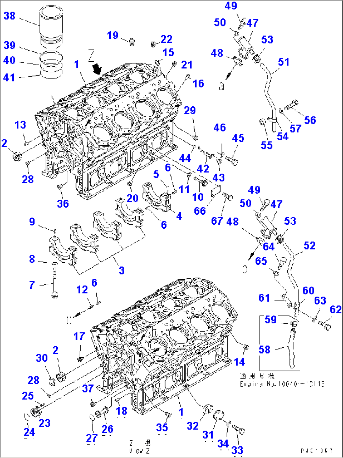 CYLINDER BLOCK(#10040-10515)