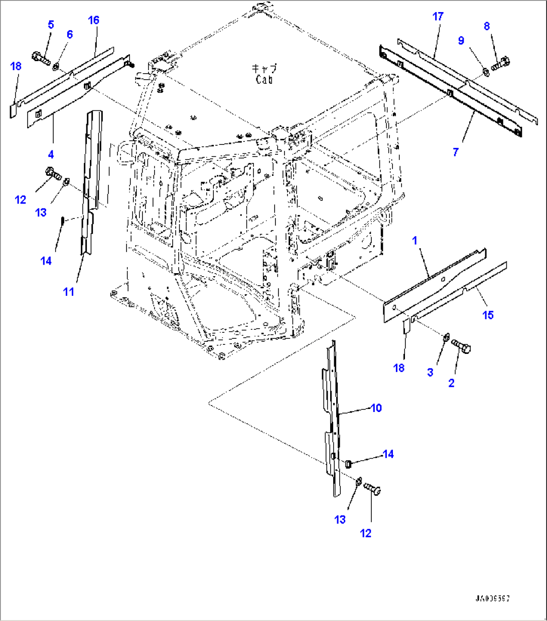 ROPS Cab, Outside Cover (#80980-)