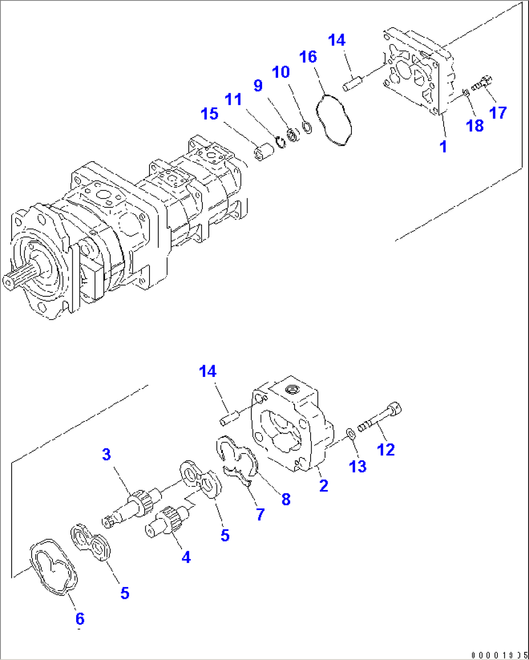 TORQUE CONVERTER AND P.P.C. PUMP (INNER PARTS) (4/4)