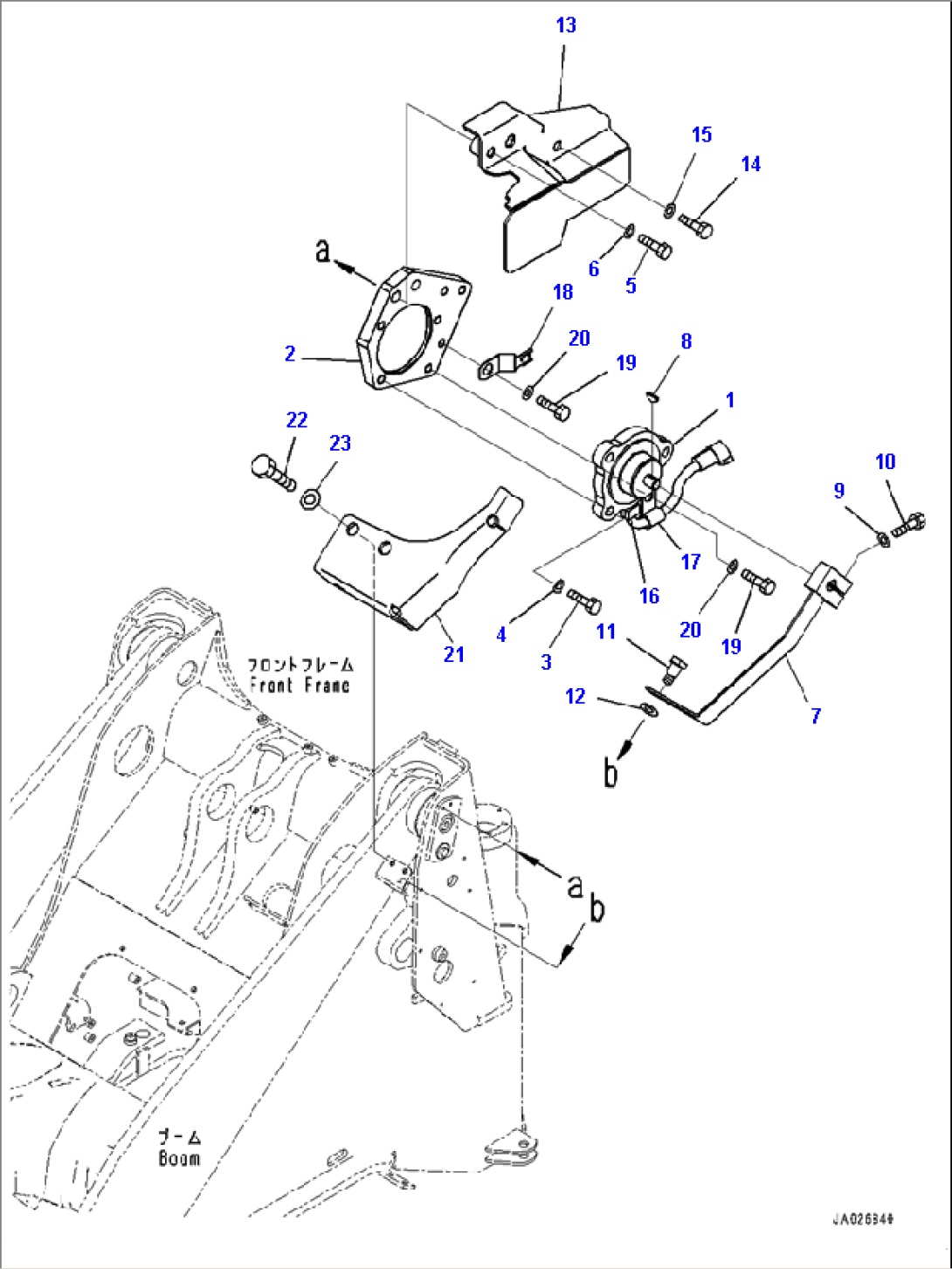 E0200-001005 FRONT WIRING HARNESS ANGLE SENSOR