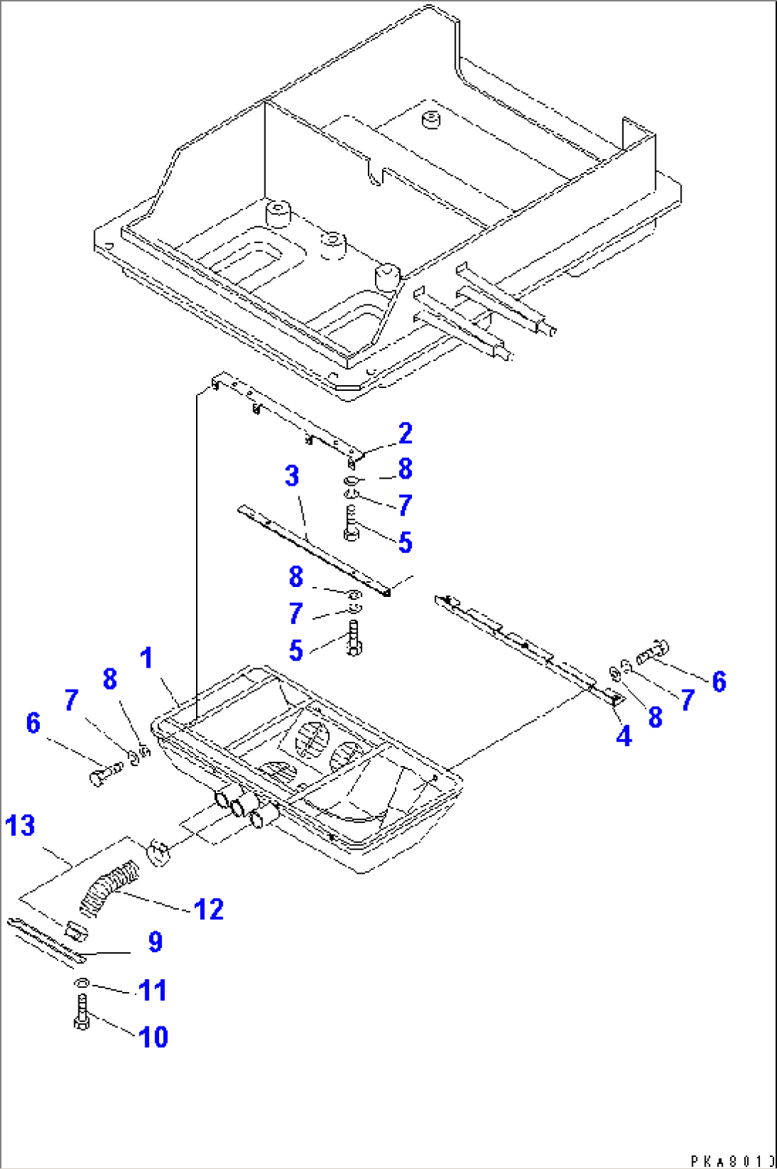 AIR CONDITIONER (3/3) (FOR ROPS CAB)(#15001-16486)