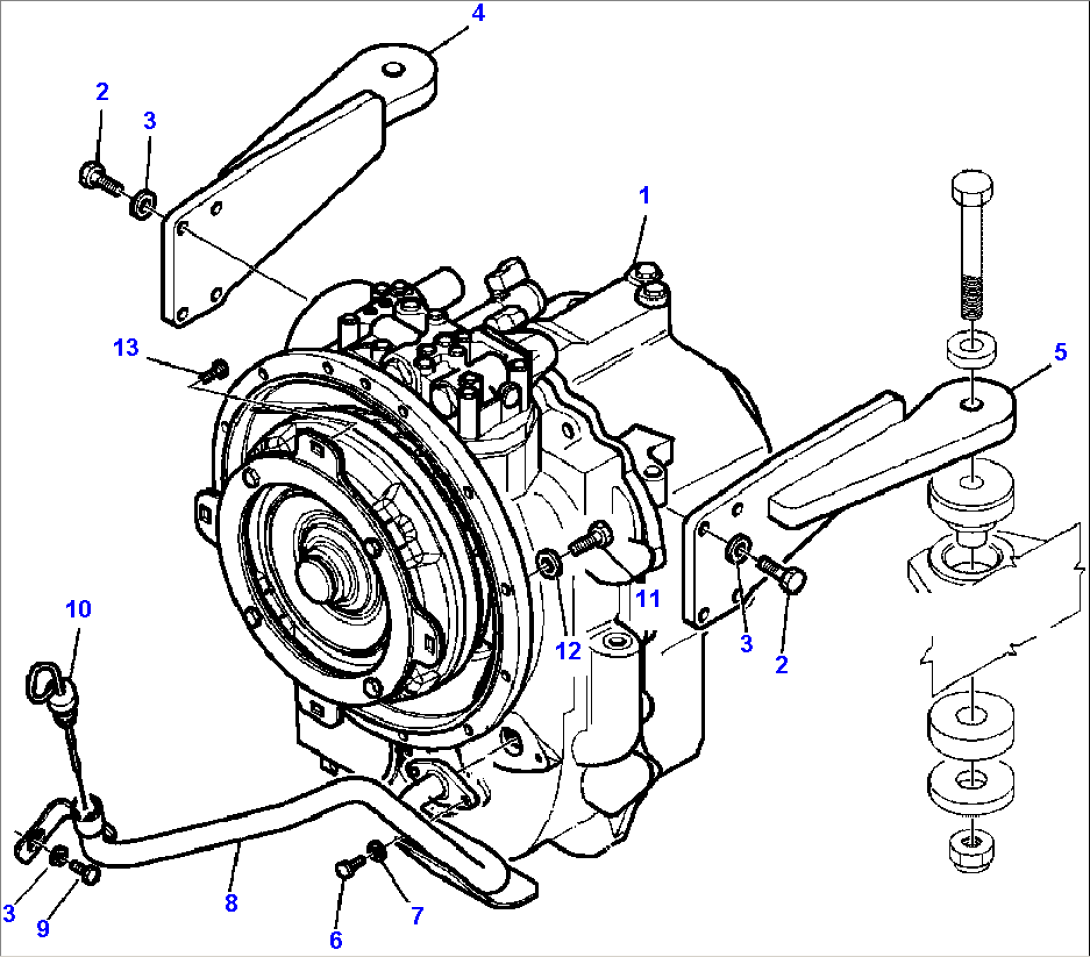 F3220-01A0 TRANSMISSION AND MOUNTING - 4WD (S/N A13117- )