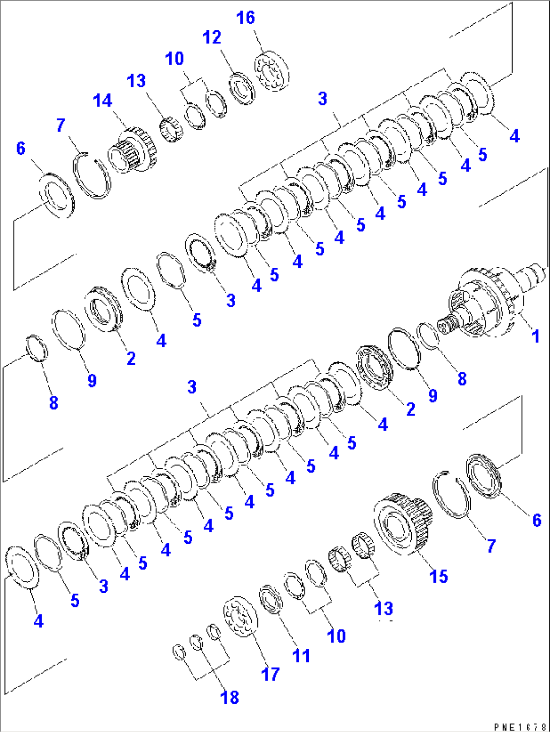 TRANSMISSION (CLUTCH) (1ST AND 2ND)