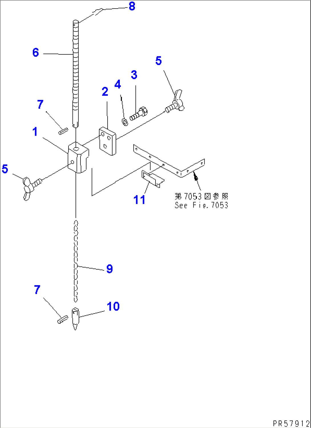 ROTOR LIFT GAGE (FOR 500MM ROTOR)(#1026-)