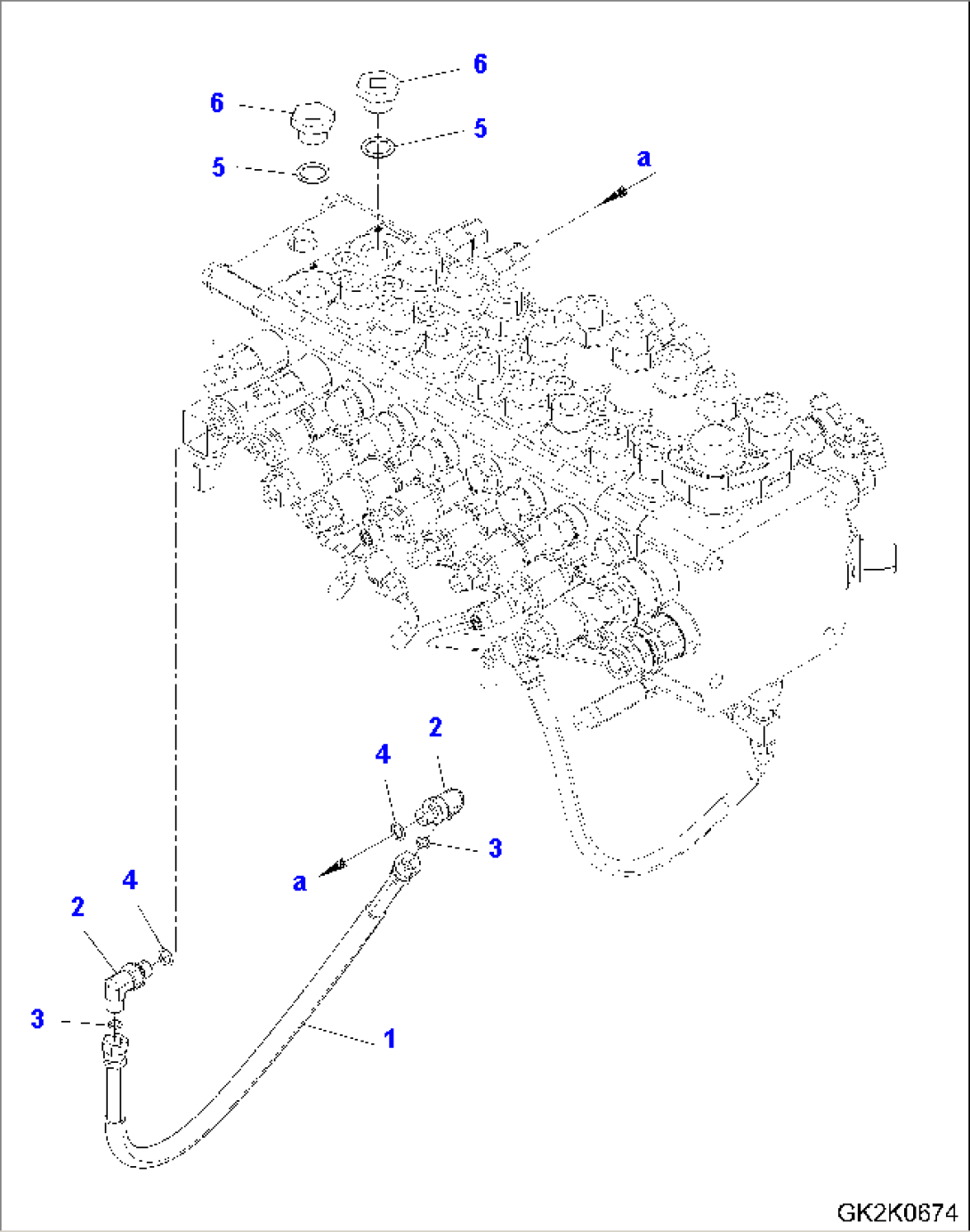 MAIN VALVE - CONNECTING PARTS (ONE ATTACHMENT)