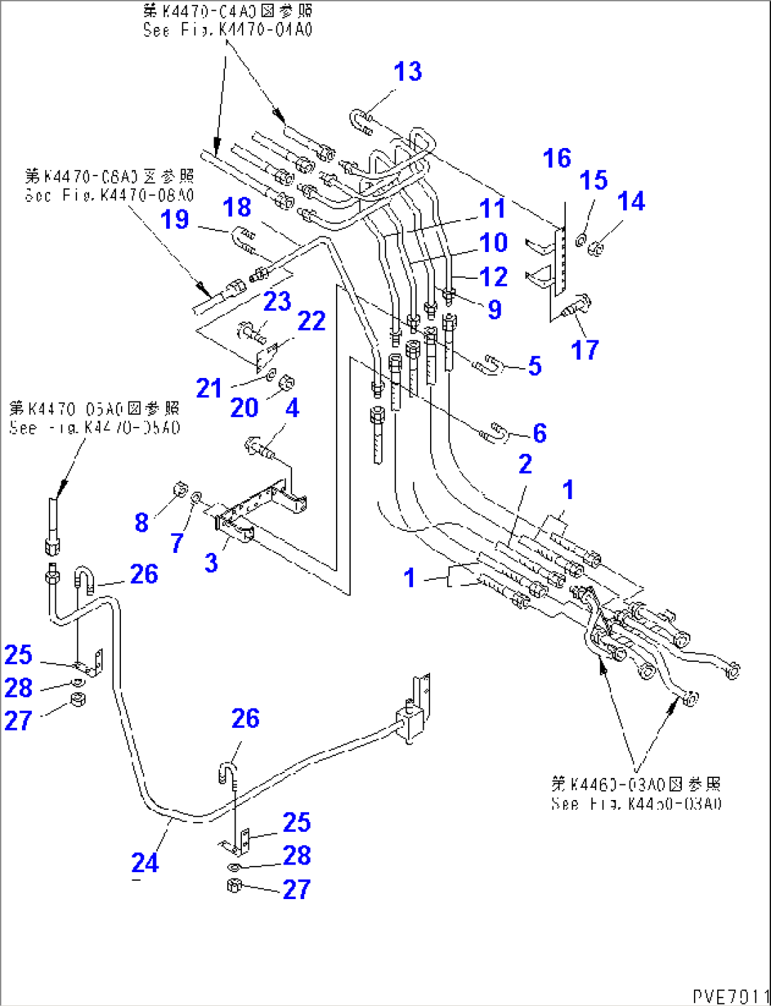BRAKE PIPING (SUCTION AND DRAIN LINE)(#50001-50024)