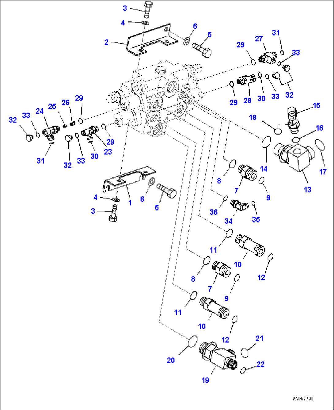 Hydraulic Control Valve, Control Valve Related Parts (#76072-)