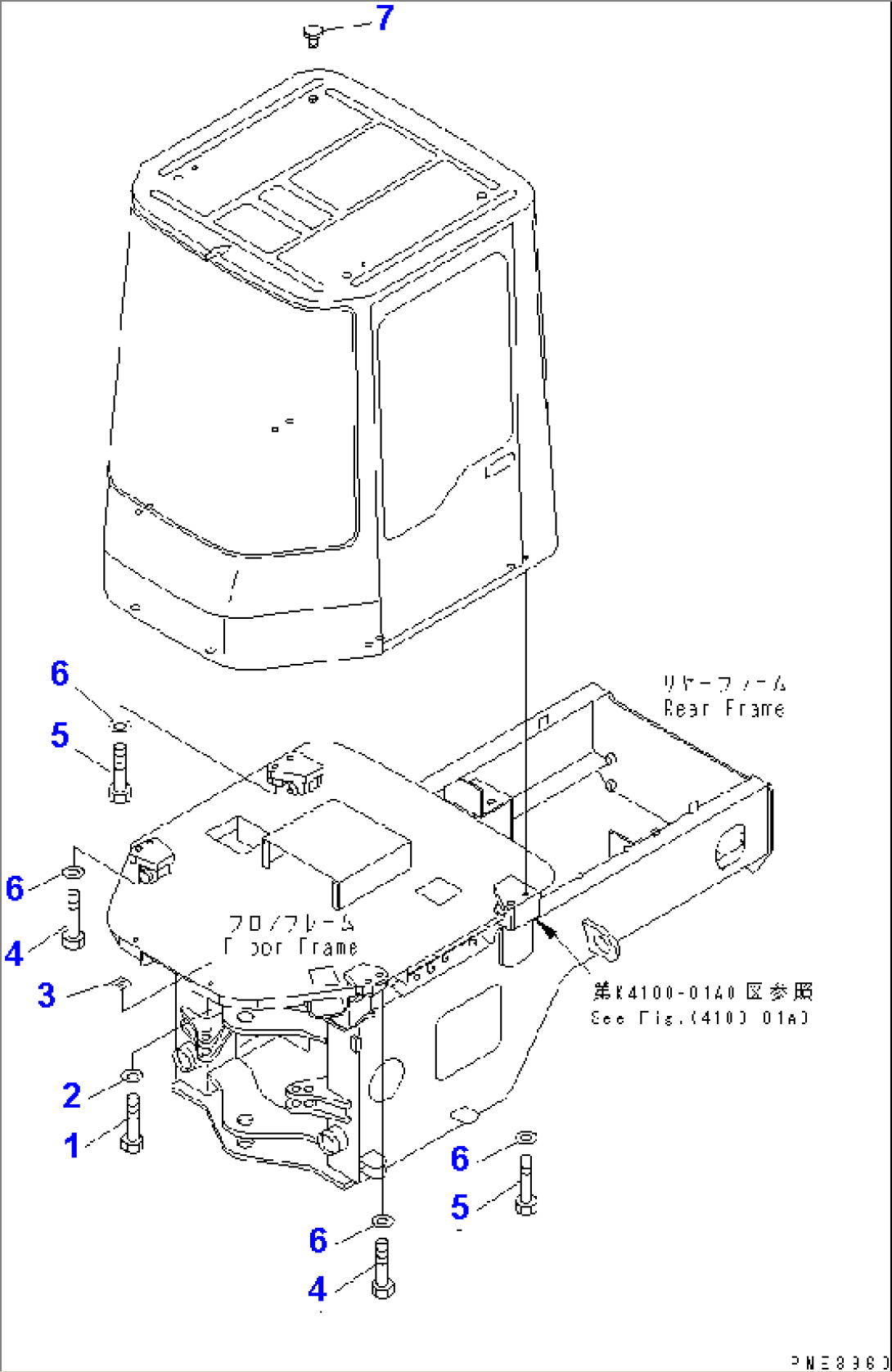 ROPS CAB (MOUNTING PARTS)
