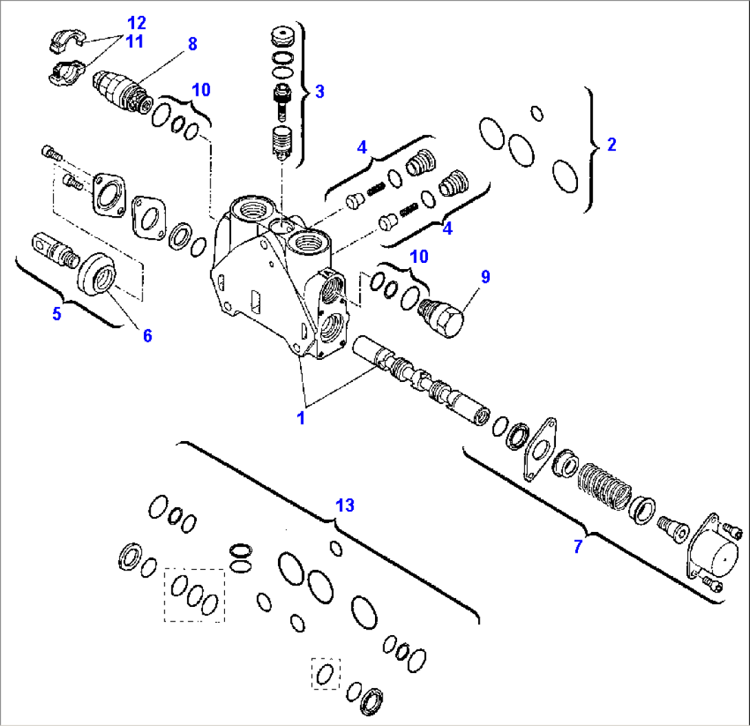 BACKHOE CONTROL VALVE (6/8)