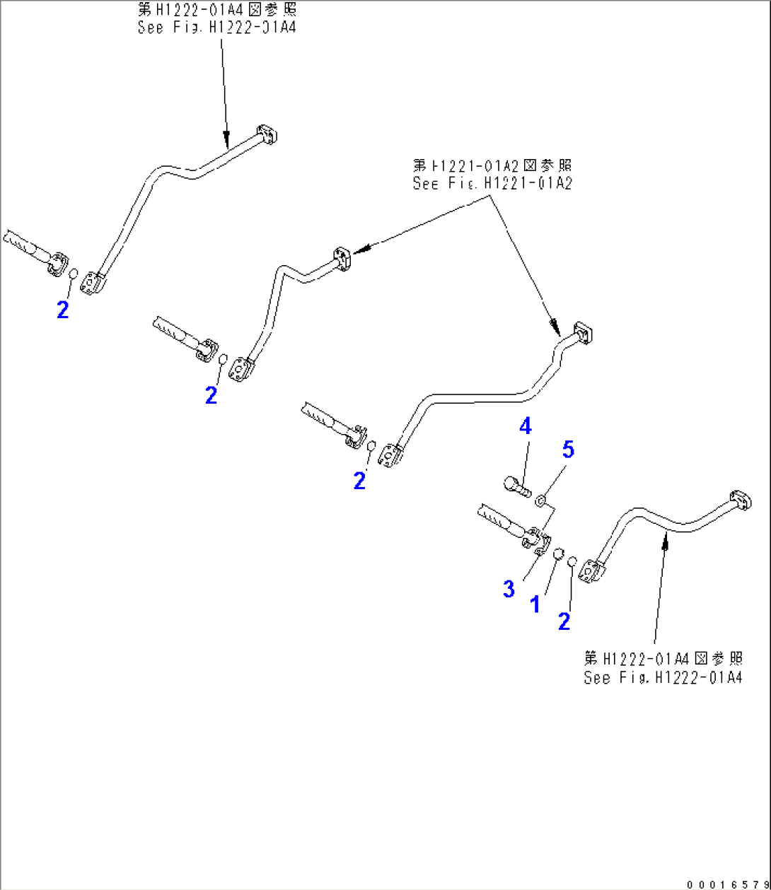 BOOM LESS PARTS (REVOLVING FRAME SIDE) (FOR BACKHOE)(#11001-)