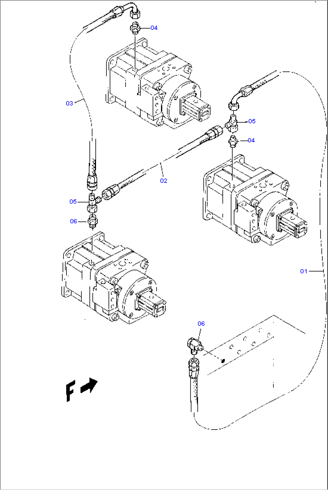 Return Lines - Pumps - Oil Tank