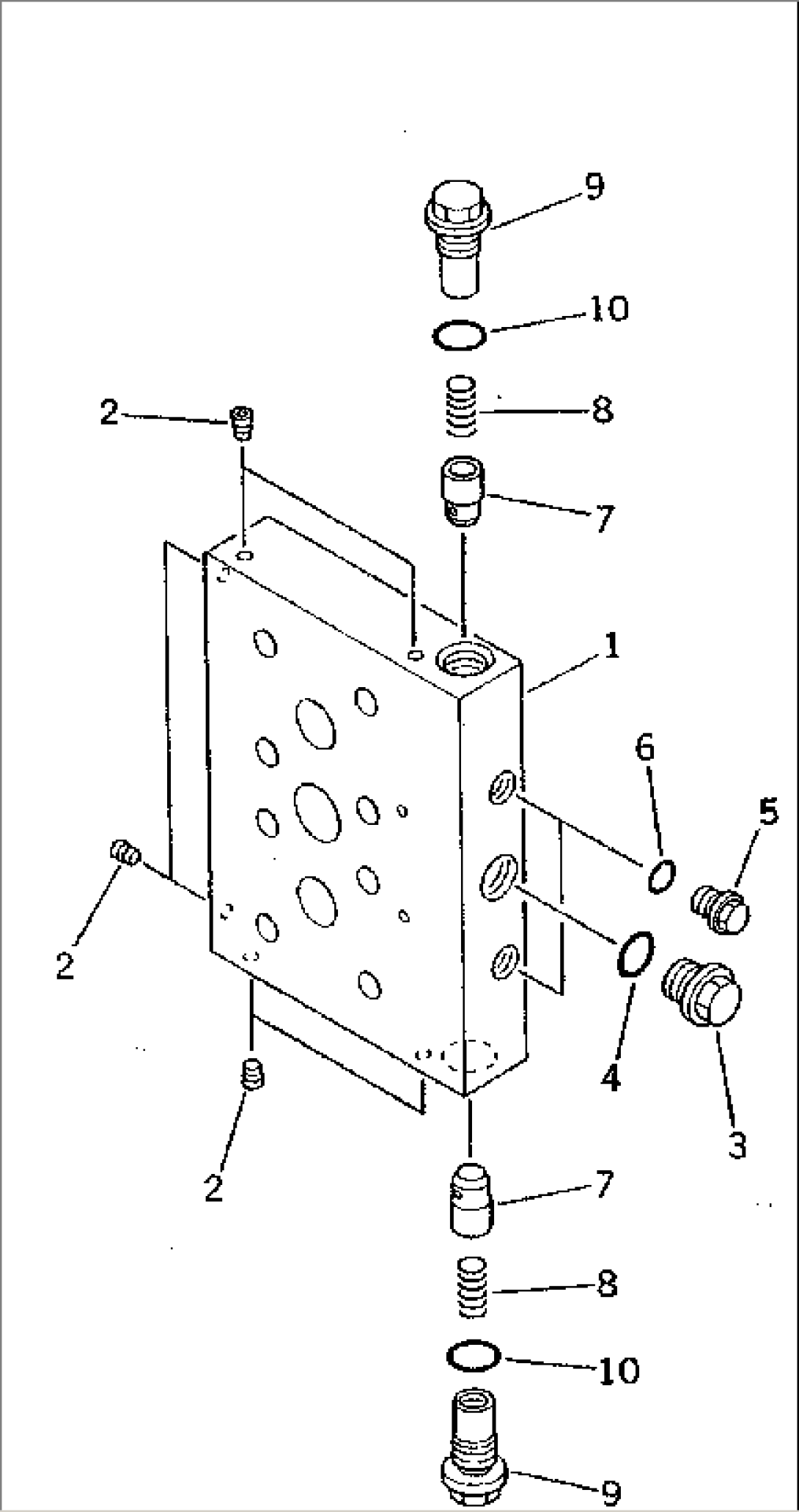 TRAVEL MOTOR (4/5) (SUCTION VALVE)