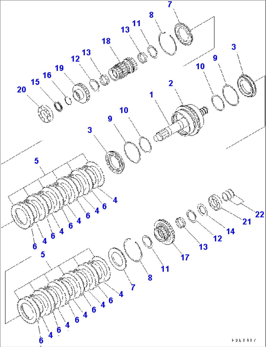 TRANSMISSION (1ST AND 3RD CLUTCH)
